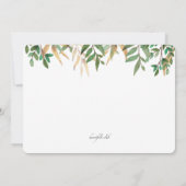 Schattige uitnodiging tot het indienen van bosdier (Achterkant)