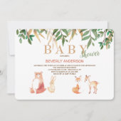 Schattige uitnodiging tot het indienen van bosdier (Voorkant)