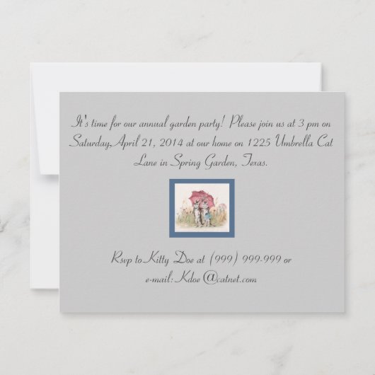 Schattige  Uitnodiging tot kandidaatstelling (Achterkant)