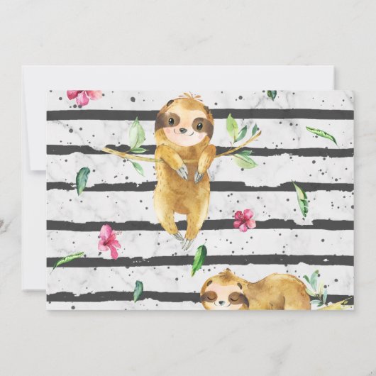 Schattige uitnodiging van de Partij van de Dagen (Achterkant)