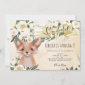 schattige uitnodiging voor de eerste verjaardag va (Voorkant)