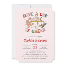 Schattige uitnodiging voor feestdagen