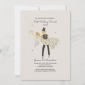 Schattige uitnodiging voor tweederangs postbruilof (Voorkant)