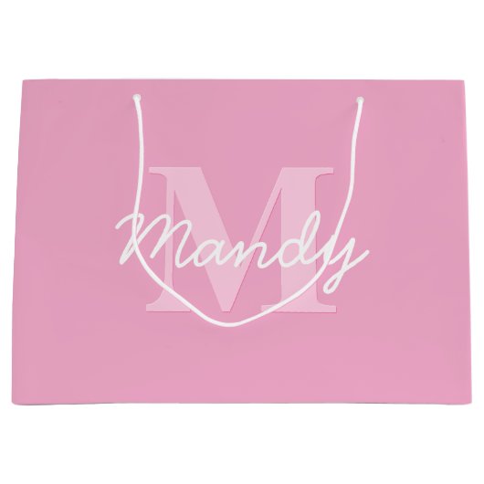 Schattige uitziende cursieve naam & monogram | Roz Groot Cadeauzakje (Voorkant)