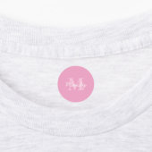 Schattige uitziende cursieve naam & monogram | Roz Labels (Aangebracht)