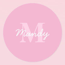 Schattige uitziende cursieve naam & monogram | Roz