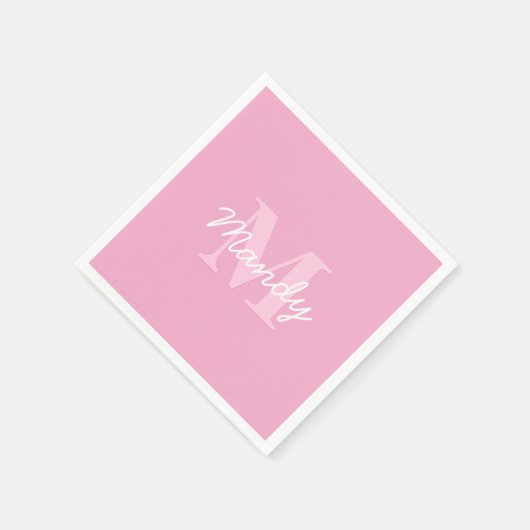 Schattige uitziende cursieve naam & monogram | Roz Servet (Hoek)