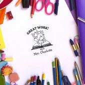 Schattige Unicorn Custom Teacher Classroom Geweldi Rubberstempel