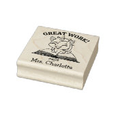 Schattige Unicorn Custom Teacher Classroom Geweldi Rubberstempel (Stempel)