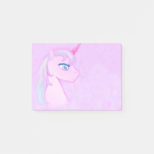 schattige unicorn Post-It Notes (Voorkant)