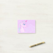 schattige unicorn Post-It Notes (Op bureau)