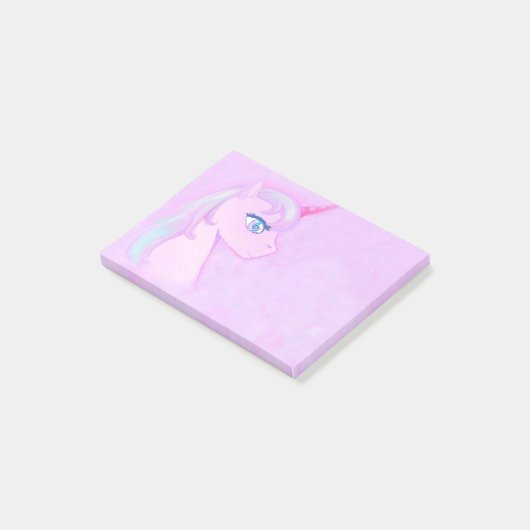 schattige unicorn Post-It Notes (Schuin)