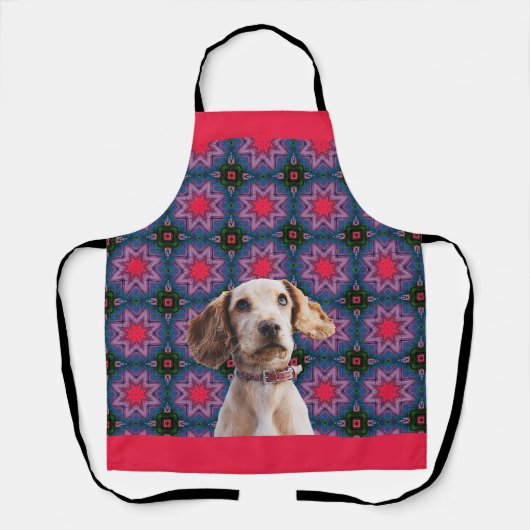 Schattige uniek cadeau voor hondenmoeder en puppyl schort (Voorkant)