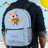 Schattige Uniek Vertrouwen Meisje Vlinder Graphic Bedrukte Rugzak