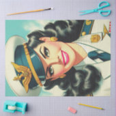 Schattige uniform pin-up tissuepapier (Craft)