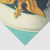 Schattige uniform pin-up tissuepapier (Detail)
