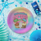 schattige unisex Birthday gnome Papieren Bordje (Feest)