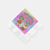 schattige unisex Birthday gnome Servet (Hoek)