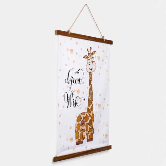 schattige unisex kinder neursery giraffe hangend wandkleed (Gebogen)