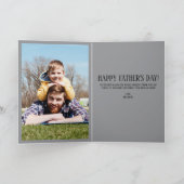 Schattige vader en kind schildpad Vaderdag kaart f (Binnen)