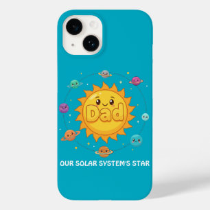 Schattige Vader Zonnestelsel Ster Ruimte Cartoon Case-Mate iPhone 14 Hoesje