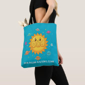 Schattige Vader Zonnestelsel Ster Ruimte Cartoon Tote Bag (Dichtbij)