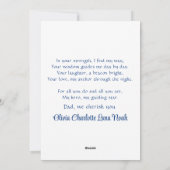 Schattige Vader & Zoon Doing Barbeque Waterverf Feestdagenkaart (Achterkant)