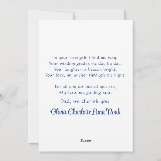 Schattige Vader & Zoon Doing Barbeque Waterverf Feestdagenkaart (Achterkant)