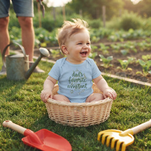 Schattige vaders favoriete assistent baby romper