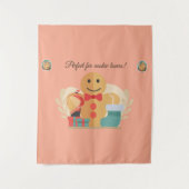 Schattige Vakantie Cadeau voor Cookie Lovers Wandkleed (Voorkant)