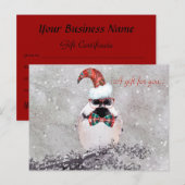 Schattige Vakantie Chickadee Cadeaubon Briefkaart (Voorkant / Achterkant)