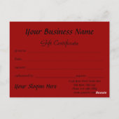 Schattige Vakantie Chickadee Cadeaubon Briefkaart (Achterkant)