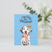 Schattige vakantie Dalmatische Puppy Feestdagen Br (Staand voorkant)