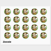 Schattige Vakantie Puppy Gift Label Stickers (Vel)