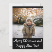 Schattige vakantiefotokaart feestdagenkaart (Voorkant)