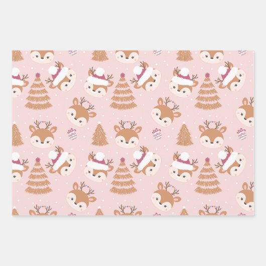 Schattige vakantiehert inpakpapier vel (Voorkant 2)