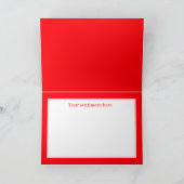 schattige Valentijn bloem wekt gevoelens Feestdagen Kaart (Binnen)