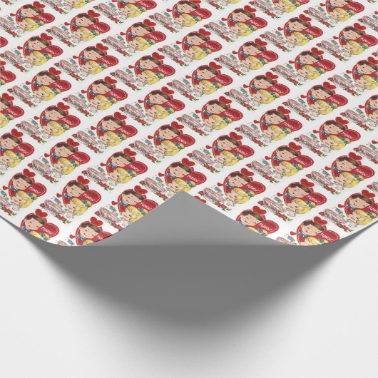 schattige  Valentijn Cadeaupapier (Hoek)