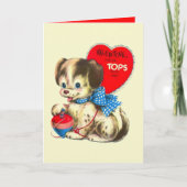 schattige  Valentijn Feestdagen Kaart (Voorkant)