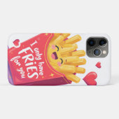Schattige Valentijn Frites Woordgrap Case-Mate iPhone Case (Achterkant (horizontaal))