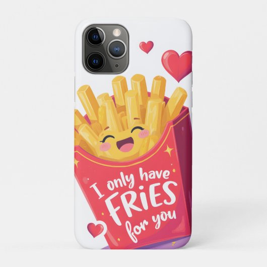 Schattige Valentijn Frites Woordgrap Case-Mate iPhone Case (Achterkant)