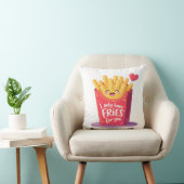 Schattige Valentijn Frites Woordgrap Kussen (Stoel)