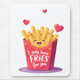 Schattige Valentijn Frites Woordgrap Muismat