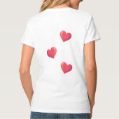 Schattige Valentijn Frites Woordgrap T-shirt (Achterkant)