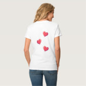 Schattige Valentijn Frites Woordgrap T-shirt (Achterkant volledig)