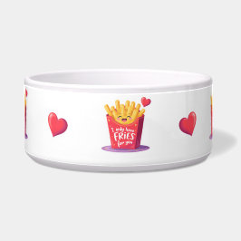 Schattige Valentijn Frites Woordgrap Voerbakje