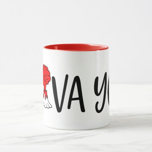 schattige Valentijn lava woordkunst Mok (Midden)