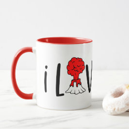 schattige Valentijn lava woordkunst Mok