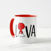 schattige Valentijn lava woordkunst Mok (Voorkant links)