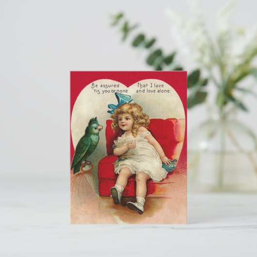 schattige  Valentijn liefde Briefkaart (Staand voorkant)